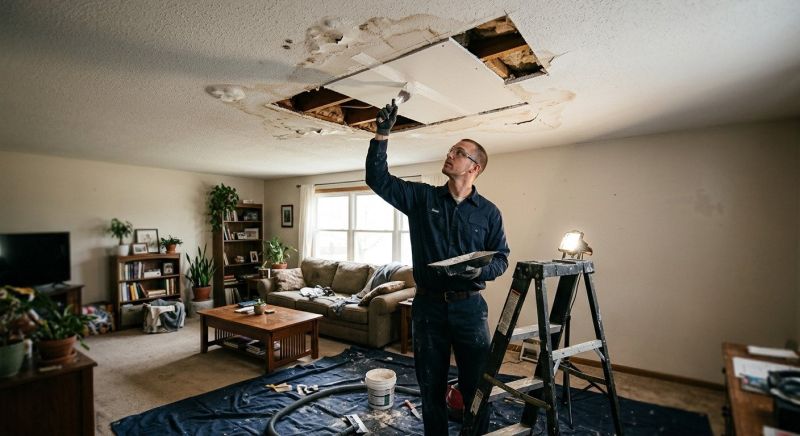 Water Damage Ceiling Repair in Conroe, TX